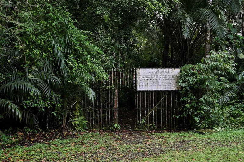 Entrance to the maximum security prison on Gorgona Island.